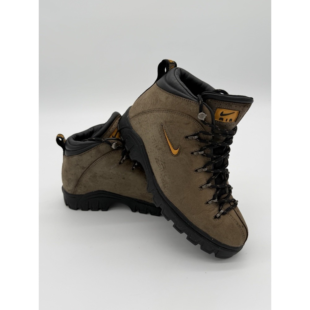 Vintage NIKE ACG 1998 Brown Leather Trail Hiking Boots Men's Size 8.5 980406